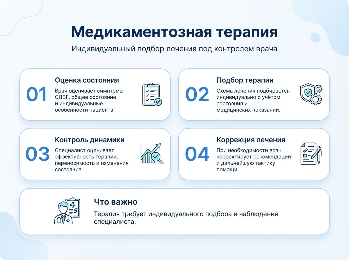 Лечение СДВГ в Энгельсе у детей и взрослыхинфографика