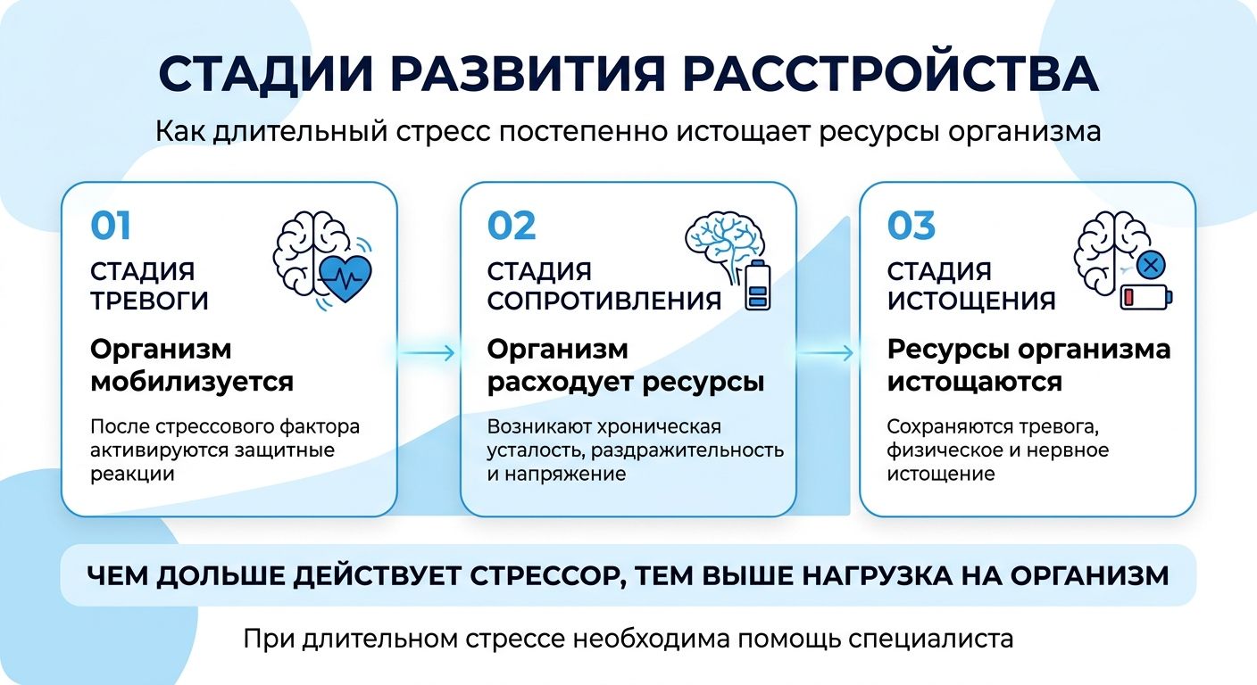 Лечение стресса в Энгельсе инфографика